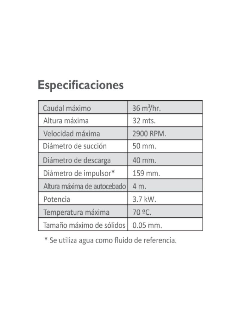 Bomba Industrial Techniflo 405PW/PW-F para aplicaciones en la industria química